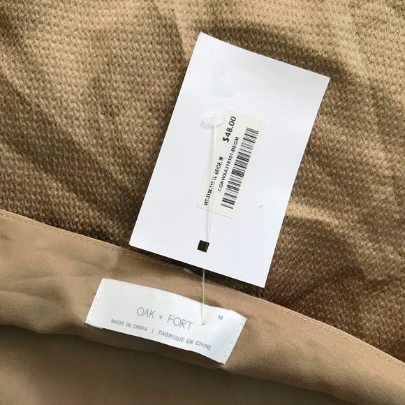 NWT Oak + Fort satin tank top - Picture 2 of 2